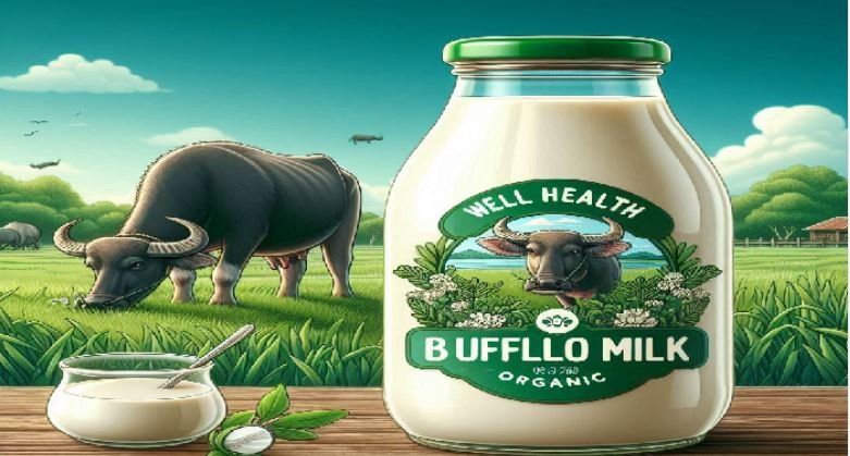 wellhealthorganic buffalo milk tag